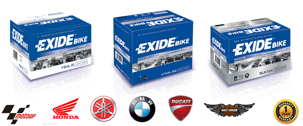 Акумулаторите „Exide“ за мотоцикли од сега се достапни и во Македонија Exide bike reklama