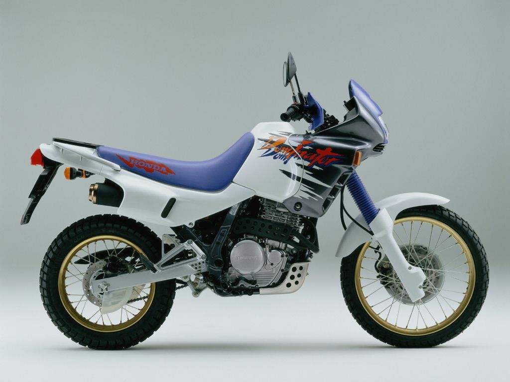 Добро познатиот изглед на легендарниот Honda Dominator (NX650) Honda Dominator