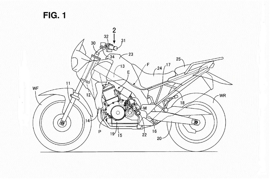 Скицата по која се раширија гласините за новиот „Доминатор“ honda rumored to brings back the nx650 dominator 2