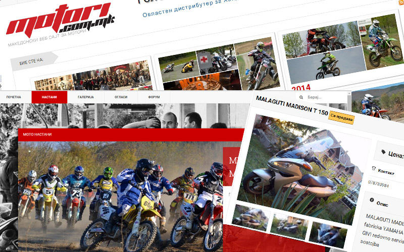 Motori.com.mk - нова платформа со нов дизајн motori no2