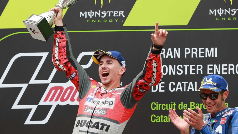 Podium Jorge Lorenzo Ducati Team 770x433