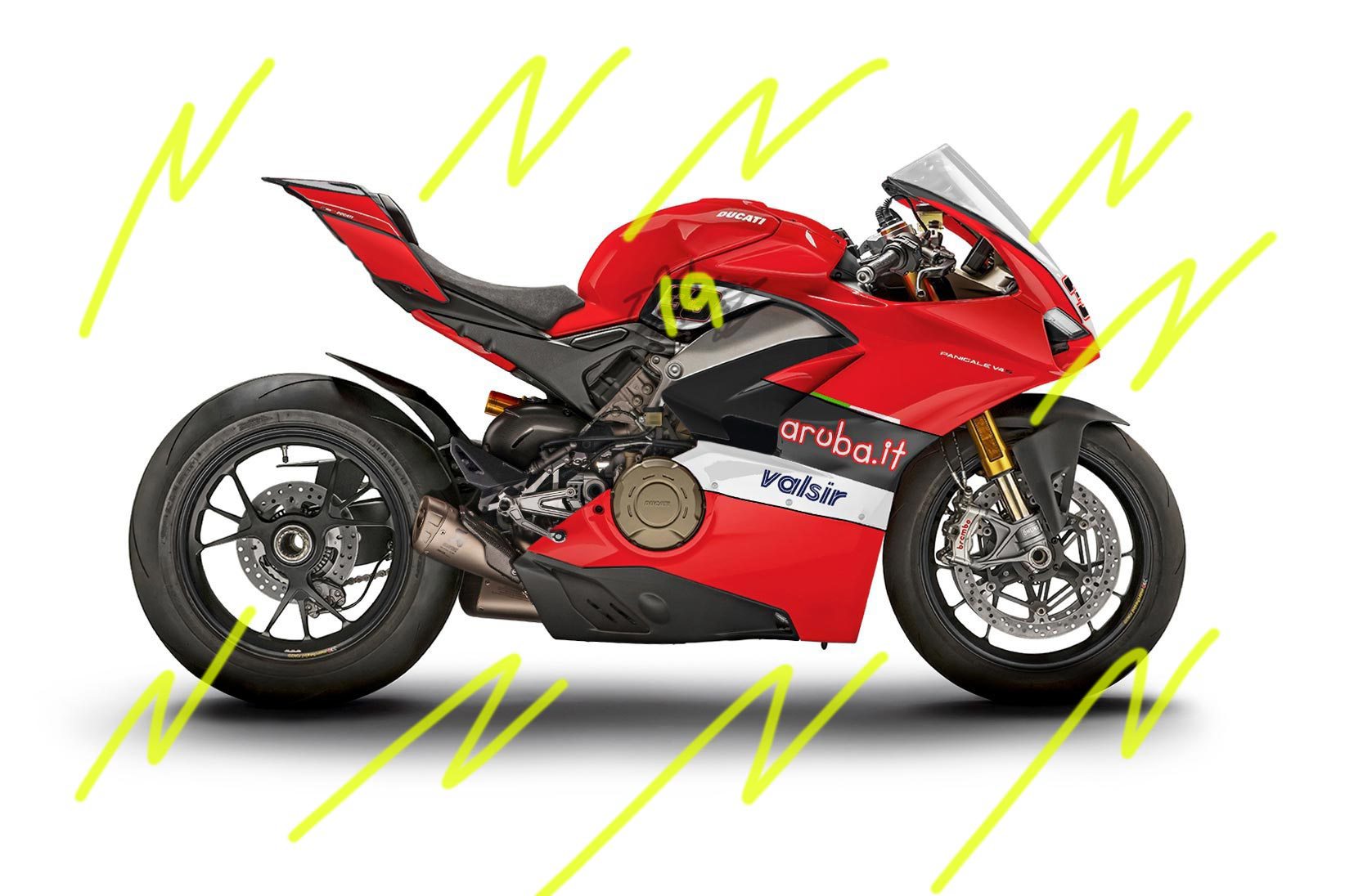 alvaro bautista ducati panigale v4 lightning bolts