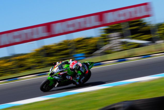 jonathan rea kawasaki racing team phillip island australia worldsbk