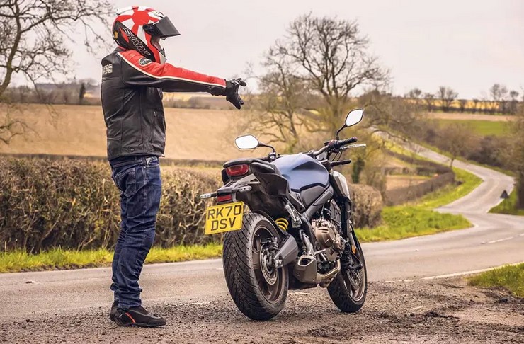riding a motorcycle 4