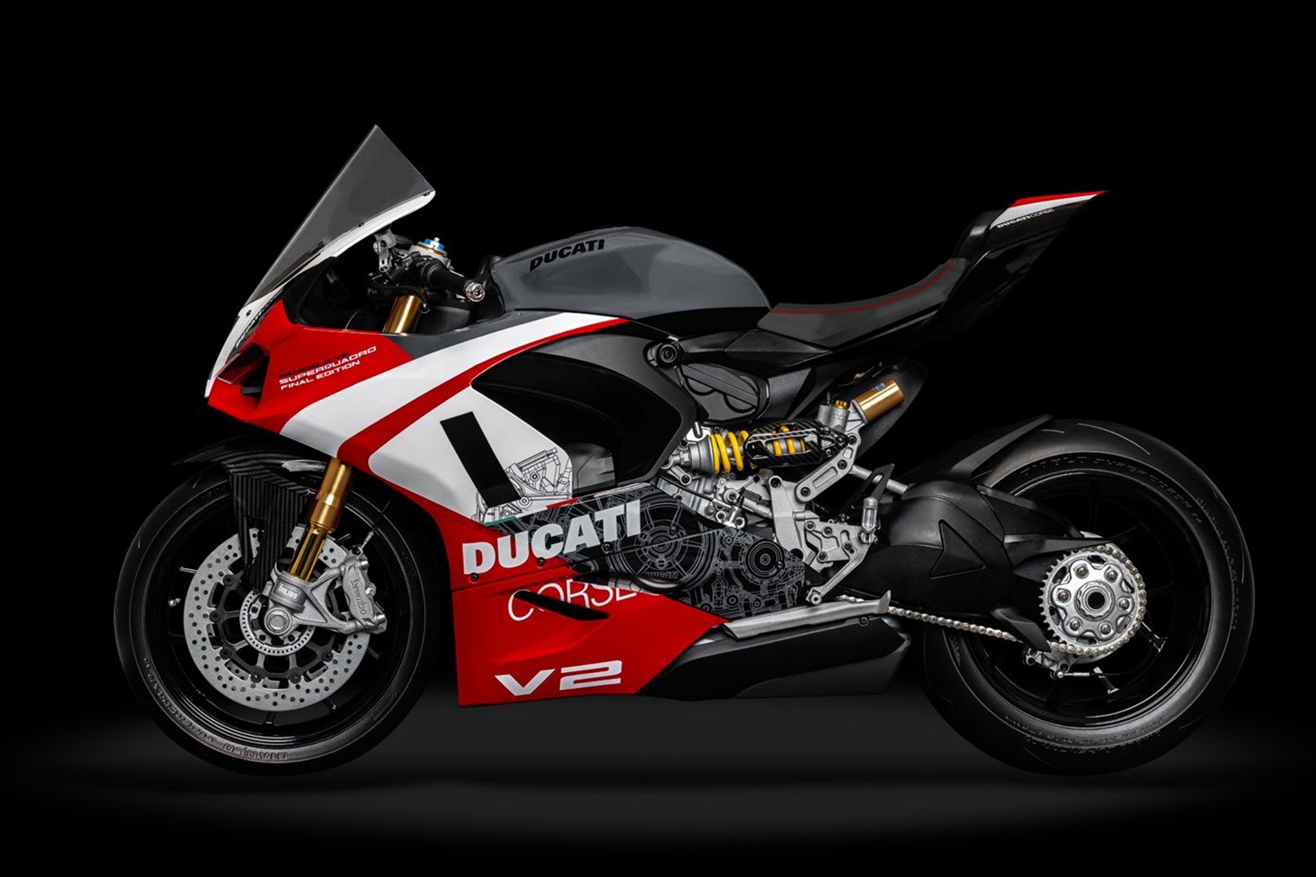 Panigale V2 Superquadro Final Edition во ексклузивна макета во размер 1:4