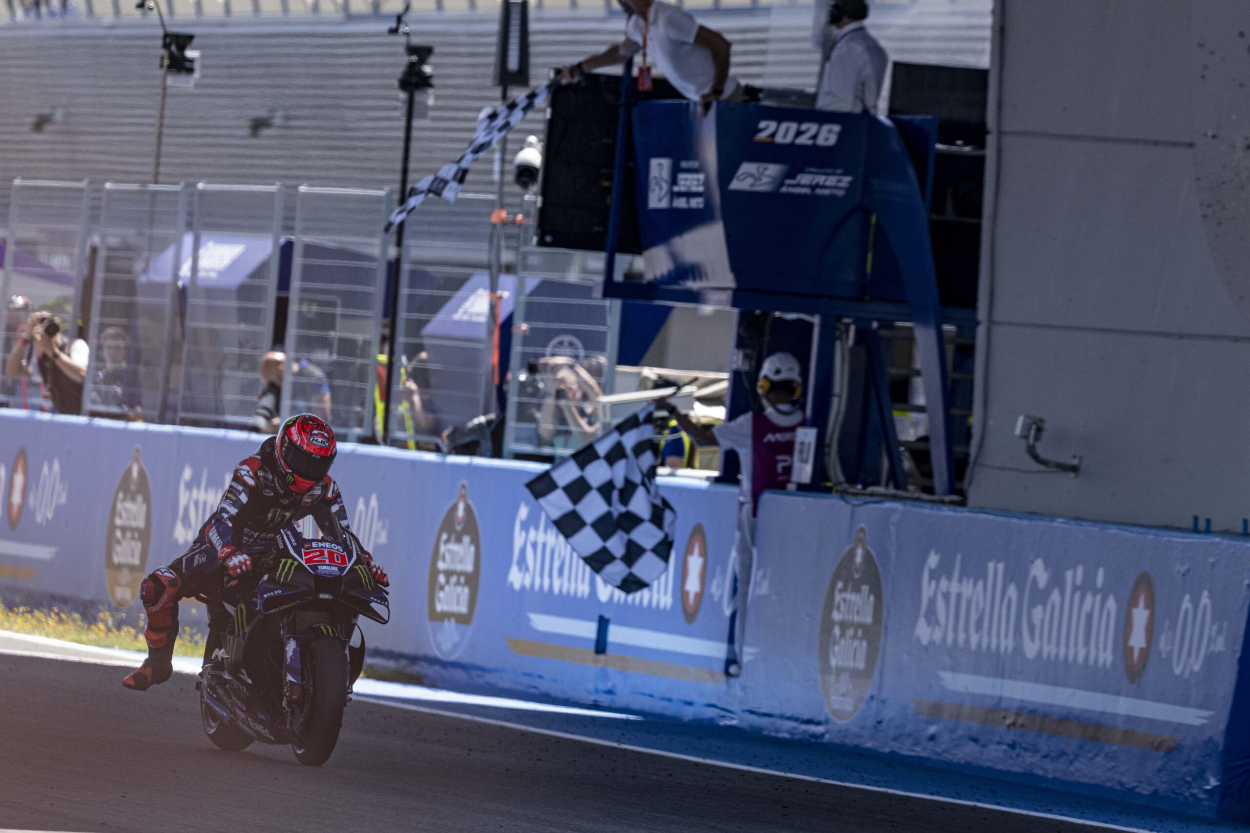 Квартараро на Yamaha за време на Pirelli тест во MotoGP