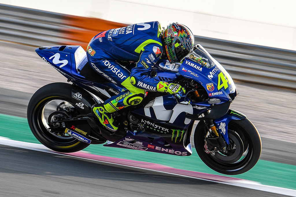 valentino rossi movistar yamaha qatar test motogp