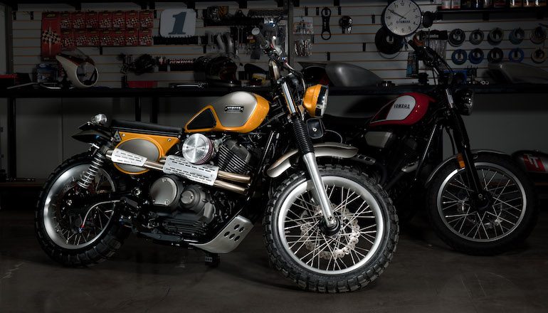 yamaha unveils palhegyi custom scr950 scrambler 1