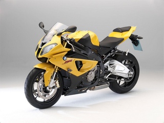 motori bmw s1000rr yellow front side wallpaper - 1600x1200